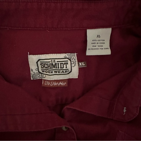 Schmidt Workwear Fit for Her Long Sleeve Button Down Shirt - Picture 5 of 6